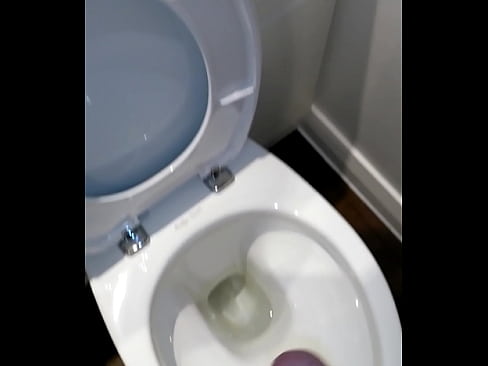 Toilet cumshot