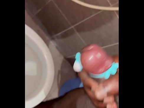 vibrating cock handjob