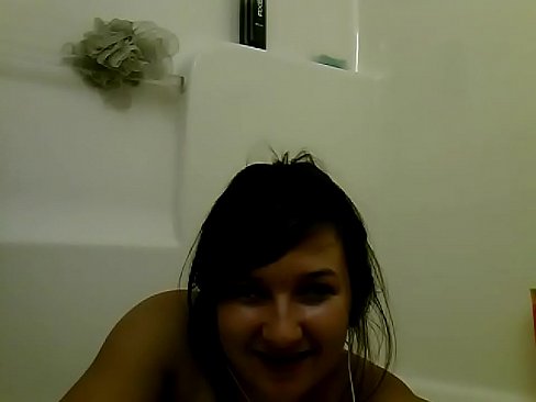 Bella in shower Skyping BF