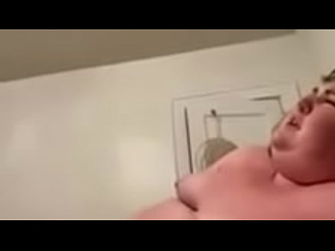 Fat slut masturbates