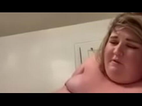 Fat slut masturbates