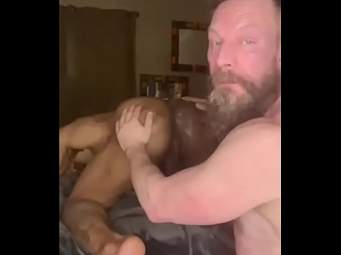 Rimming big black ass cum cleanup