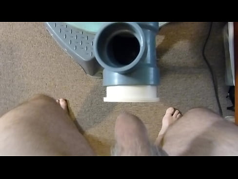 Vacuum Cleaner Suck and Wank with cum