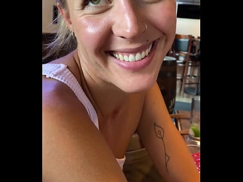 Can Kate cum in a restaurant?