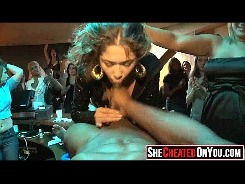 34 Hot milfs at cfnm party caught cheating