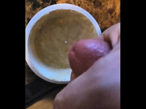 Married cheating slut loves cum in her meals