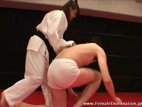 Mistress made her slave weaker as she him in a match