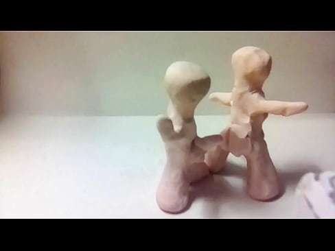 Cartoon clay animation two clay blocks morph into well hung cartoon characters suck and fuck and morph back into clay blocks.