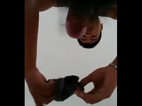 Chinese guy gets friendly with a white sock