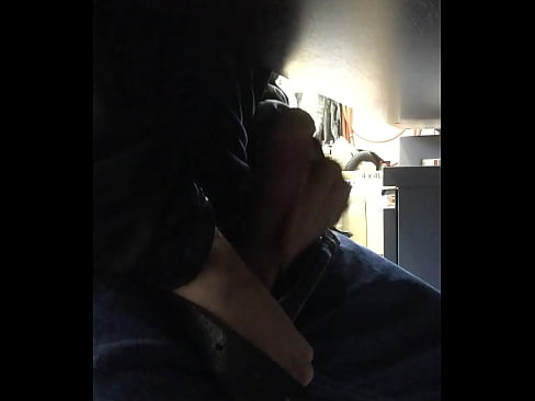 Making my big dick cum while on the job
