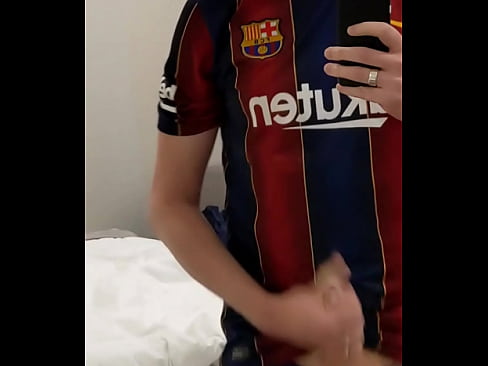 NorthSubA filmed cumming in his football kit