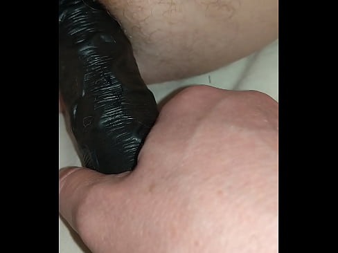 Fingering his straight butt