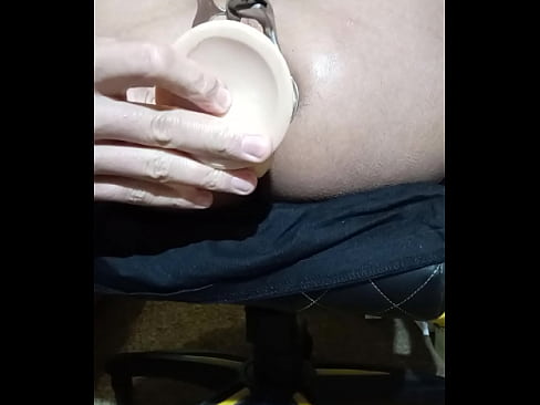 stretch asspussy with speculum then fuck with dildo