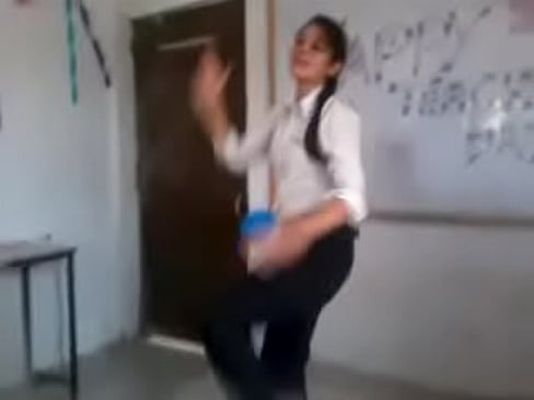 Indian girl dance in college low