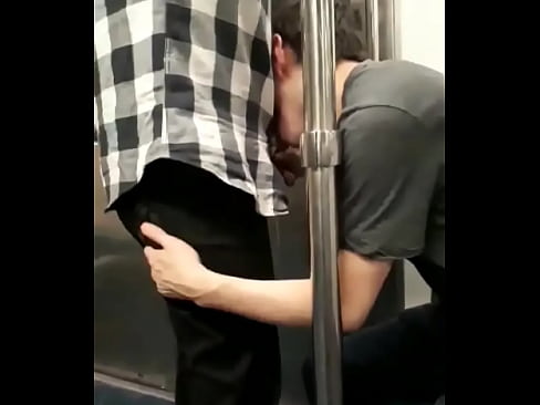 boy sucking cock in the subway