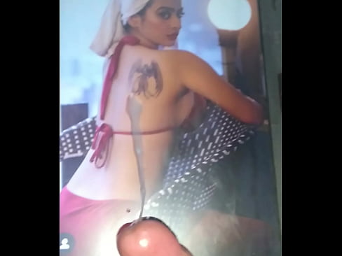 Cum tribute for Bold Indian model