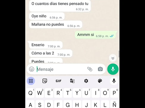 joven casada de 19 años acepta coger, por mensaje me dice que quiere verme. hacemos planes por whatsapp