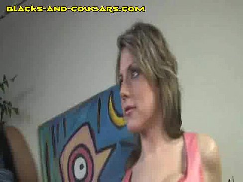 Hot Big Titted Cougar Sucks Two BBC