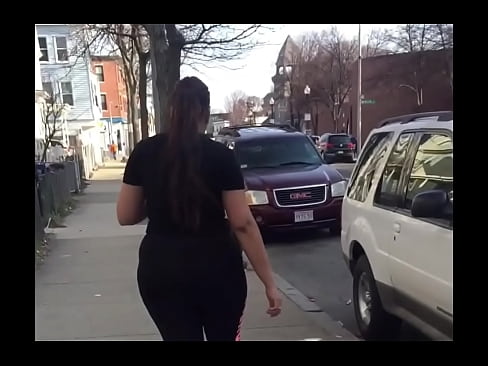 vouyer big booty thick Hispanic girl In see threw leggings