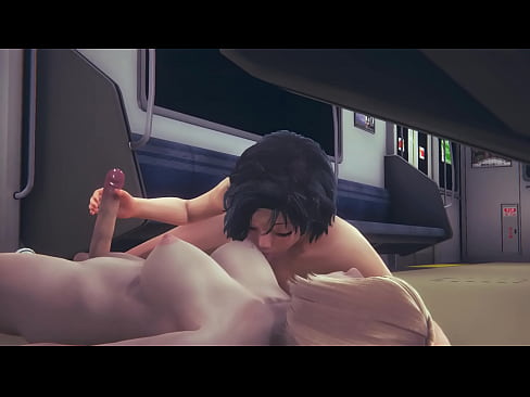 Yaoi Femboy - Hot Sissy boy & futanari in train - Full video