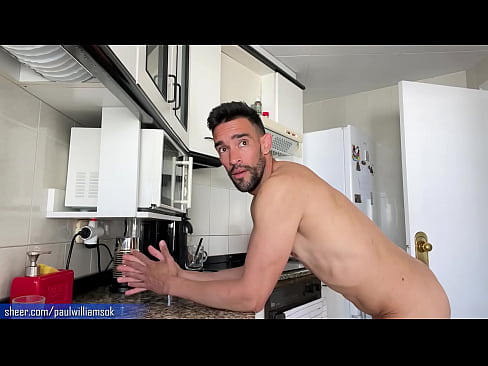 Hot man morning routine