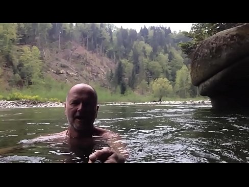 naturist bear skinny dipping