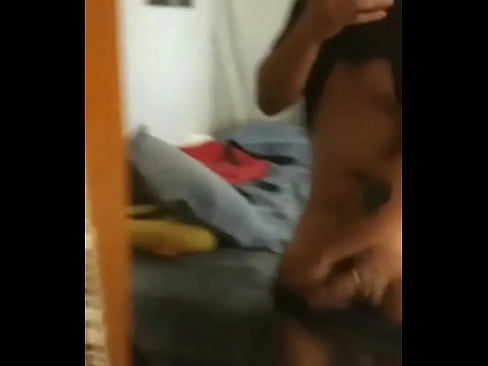 big dicked stud dances in front of mirror