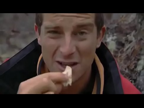 Bear Grylls ficando duro e gostoso de frio