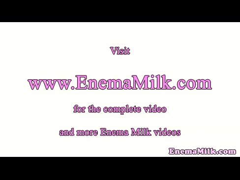 Lesbian enema milk lover enjoy colonique