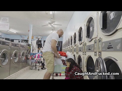 Got busted and fucked at laundromat