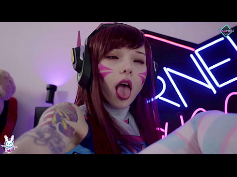 Horny D.VA gets a big dick in her hungry holes. Karneli Bandi