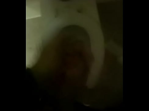 Bathroom cock stroke