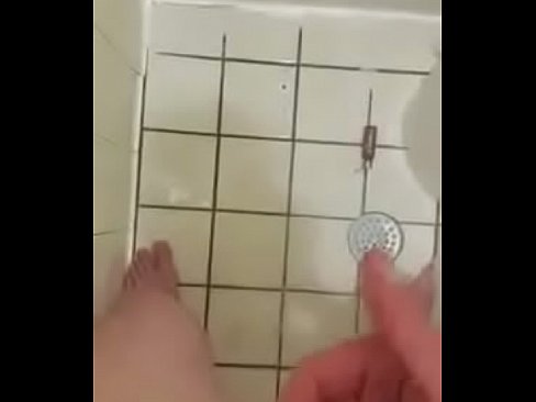 Big Cock Stroked in Shower