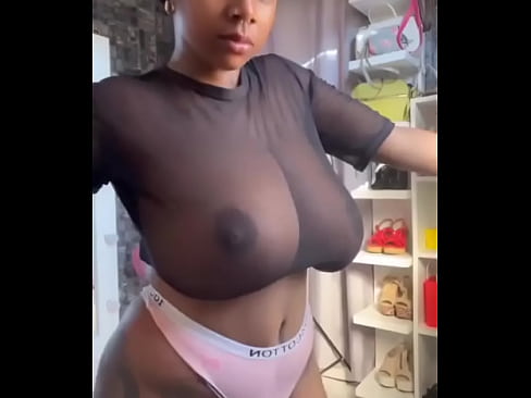 Big titty in see through top