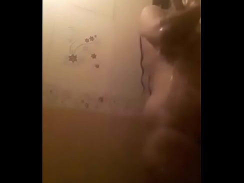 Cute babe showering