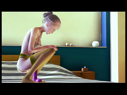 Young solo  3d animation girl