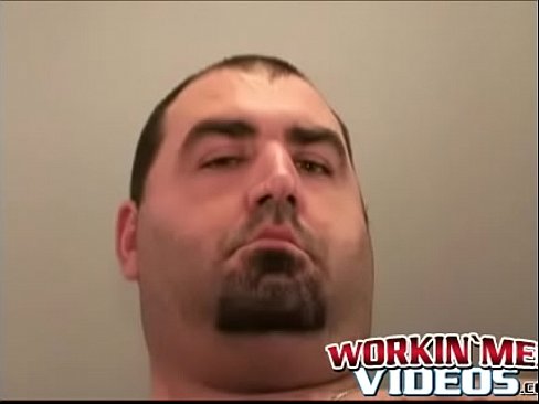 Fat mature guy wanks his hairy dick