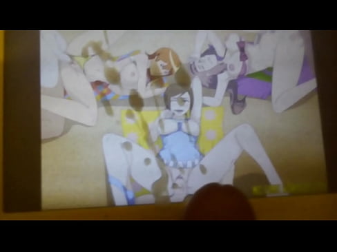 Cum tribute on Digimon girls screen saver n1