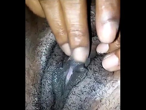 Black GF gives handjob and masturbates