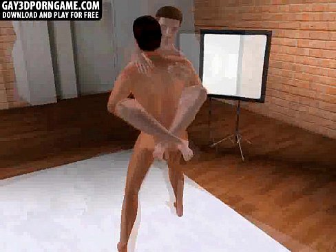 Handsome 3D cartoon stud getting fucked anally