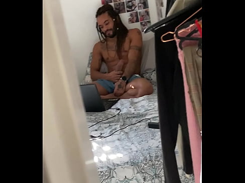 Someone filmed me cuming watching porn