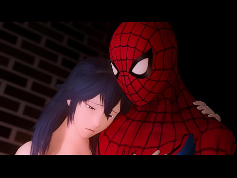 Lucina and  Spider-man making some love and have sex