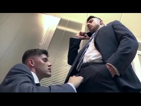 Two cute twink boys fucking hard before business meetings