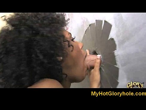 Ebony babe sucking white cock - Gloryhole Initiations 8