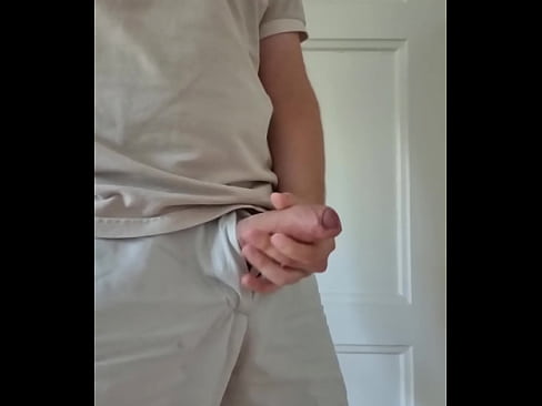 Horny Swedish boy jerks his cock and shoots cum all over
