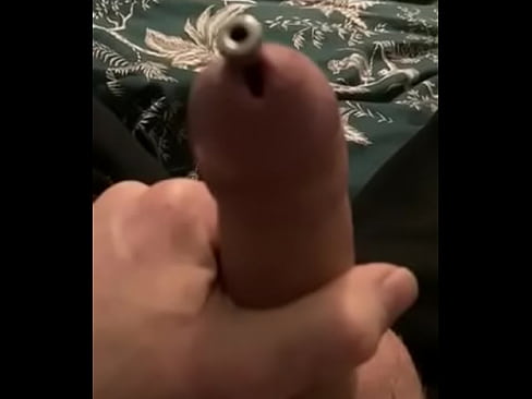 Stroking with cock plug