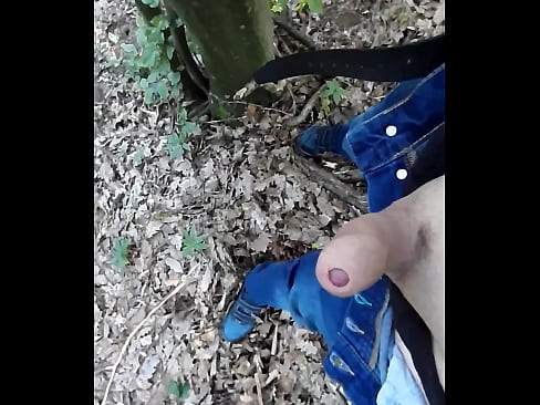 Masturbation in forest