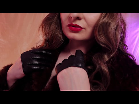 ASMR: fur coat, leather gloves, vaping (Arya Grander)