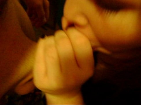 kelsey sucking my cock and swallowing my cum