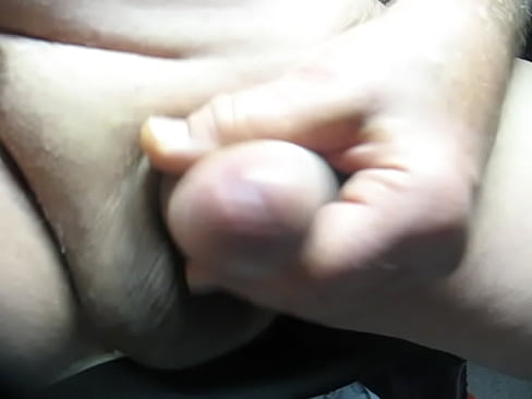 Grandpa Hottang69 #064 mature 66 year old Grandpa wanking his small shaved uncut cock using his foreskin to squirt sticky cum closeup